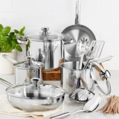 Stainless Steel 13-Pc. Cookware Set, Only at Macy' ...