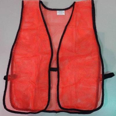 1 Dozen Orange High Visibility Safety Vest