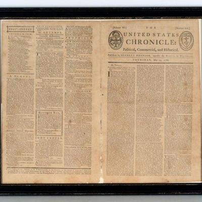 Rare 18th c. Newspapers & Broadsides