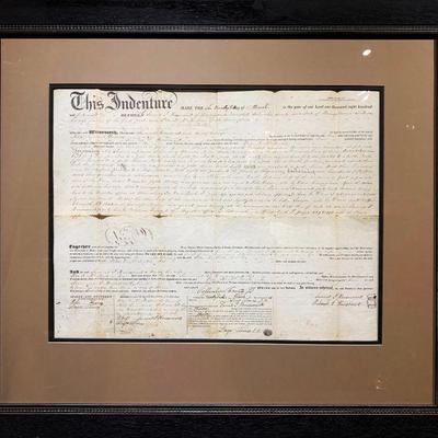 18th & 19th c. Hand Written Indentures