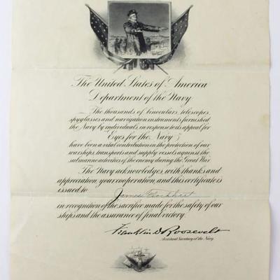 FDR Hand Signed Document