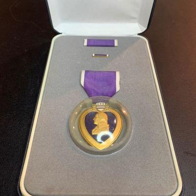 Genuine Purple Heart Medals in Cases