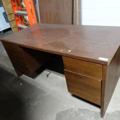 Shop desk wood office desk w drawers