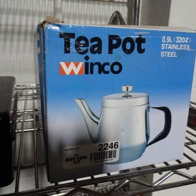 New in box Winco tea pot