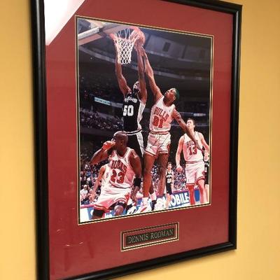 Dennis Rodman signed picture