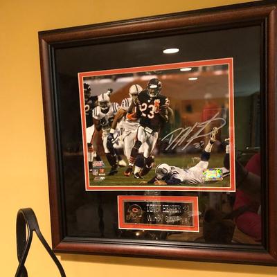 D. Hester #23 Bears signed picture