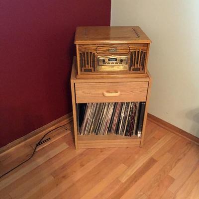 LP and record player