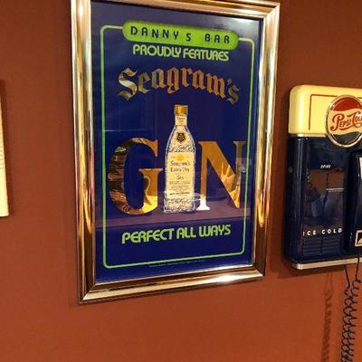 Dannys Bar Segram Gin poster