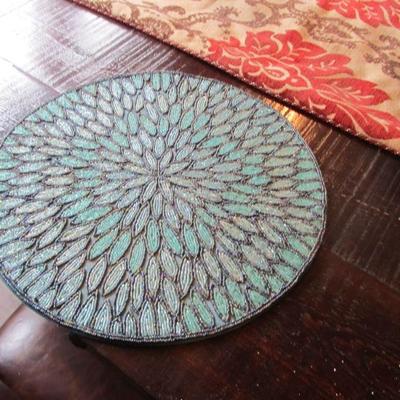 Beaded and finely detailed placemats...very nice!