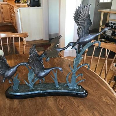 Metal Flying Geese Sculpture