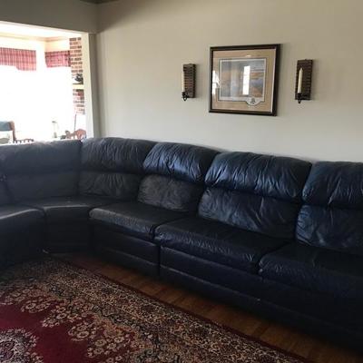 Large Sectional Leather sofa
