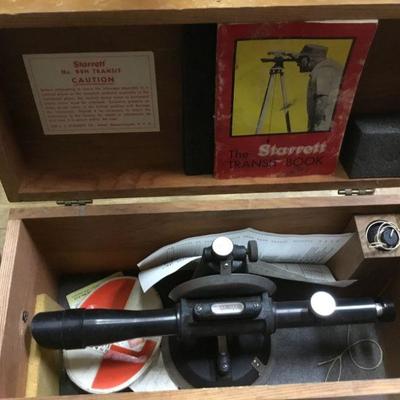 Starrett No. 99H Transit with Tripod