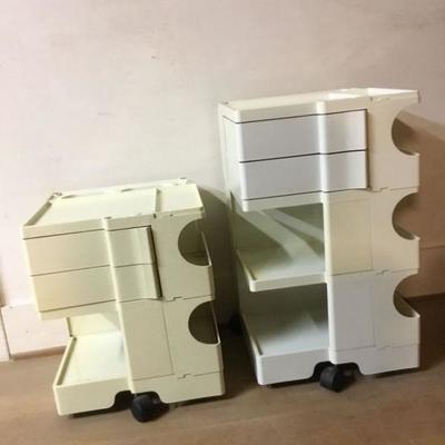 2 Joe Colombo Boby Carts, Bieffeplast, Itlay