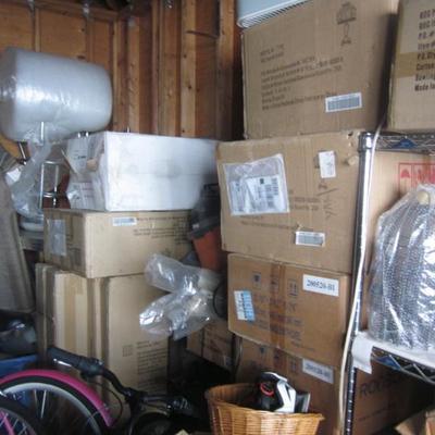 Garage Full New In Boxes Lamps and more 