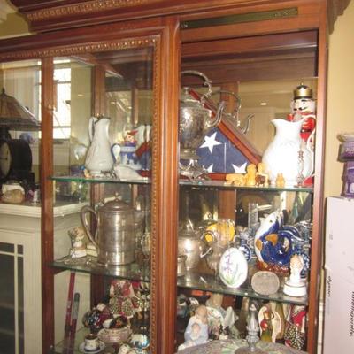 Stunning Easy Access Front Slide Lighted Display Cabinet 