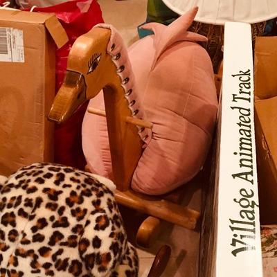 Leopard rocking horse available 