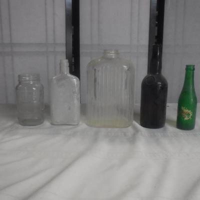 Glass jars and bottles lot