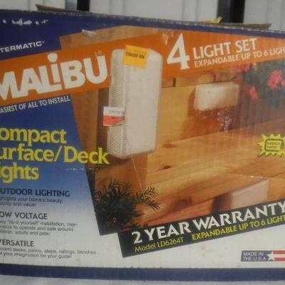 Malibu 4 piece low voltage deck lights