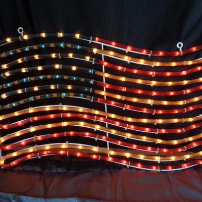 AWESOME ROPE LIGHT AMERICAN FLAG