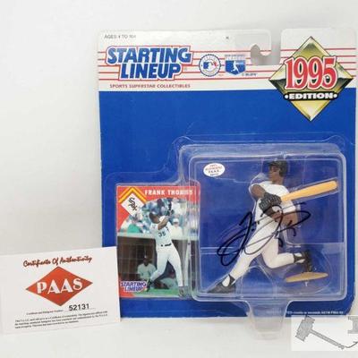 Starting Line Up Frank Thomas of the Chicago White Sox Autographed Sports Figure with PAAS COA
Includes PAAS Certificate of authenticity....