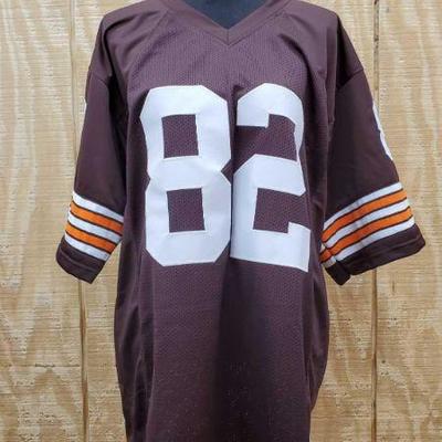 Ozzie Newsome of the Cleveland Browns Autographed Football Jersey GA COA,XL
This Ozzie Newsome of the Cleveland Browns Autographed...