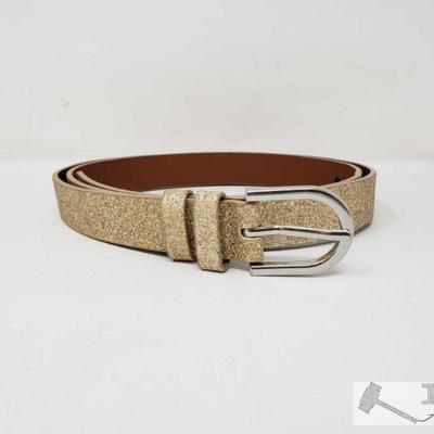 Gold Color Sparkle Belt, L
This belt is approximately 44inches long. It is in great condition, has only been worn a couple of times....