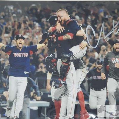 Christian Vazquez Boston Red Sox Autographed 8x10, 2018, W.S Hug Photo with Full Time COA
This Christian Vazquez Boston Red Sox...