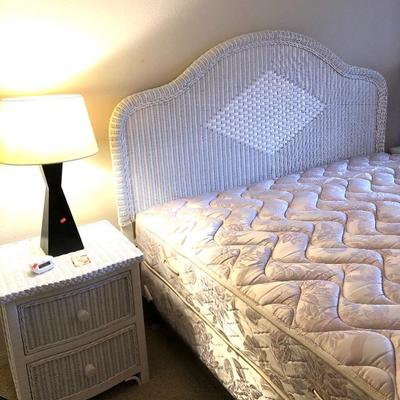 White Wicker 4-Piece Bedroom Suite - $335 (Save $25 on 4-Pc)
Includes: 
White Wicker Headboard - $115 
2 Nightstands - $60 EACH
Dresser -...