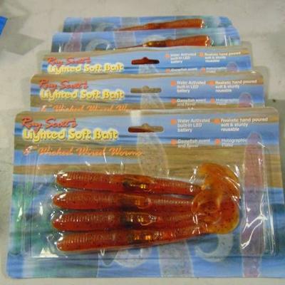 RUBBER FISHING WORM LURES..
