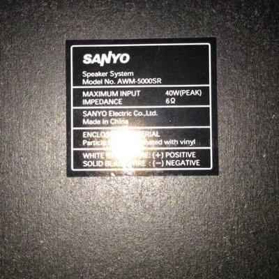 Sanyo Tabletop Stereo System..