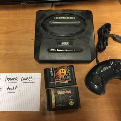 Sega Genesis with Controller and 2 Games