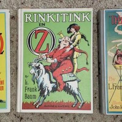 L Frank Baum Rinkitink 1918 , The Magic of Oz 1919, Tin Woodman 1918 books in excellent condition