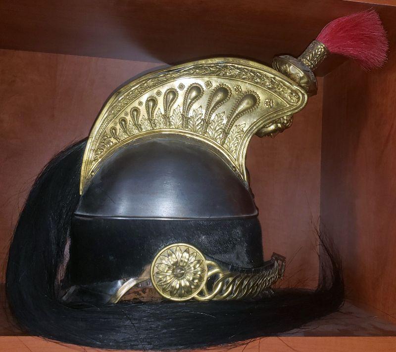 French Dragon Helmet circa 1848 Horse hair Tassel  