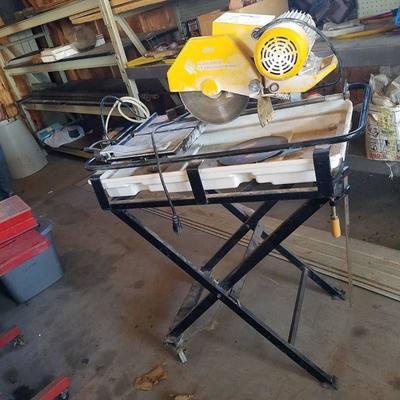 professional tile saw - model 60010 - 2 Hp - with ...