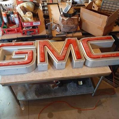 GMC letter signs