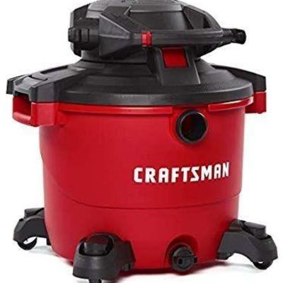 Craftsman Wet Dry Vac, Red, w Attachments, 16G, Us ...