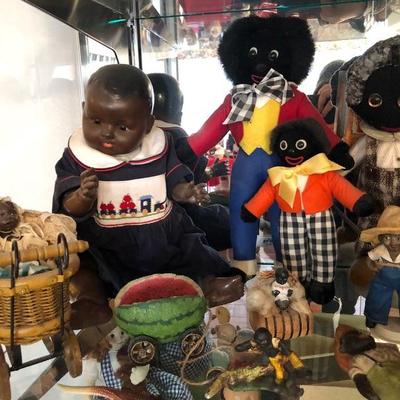 Black Americana pieces and dolls a great collection 