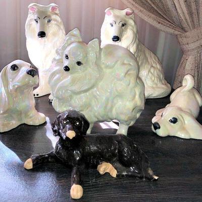 KFF007 Ceramic Dogs Collectible Keepsakes