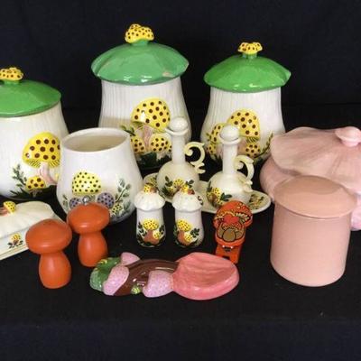 KFF098 Mushroom Ceramic Containers