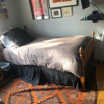 Antique oak bed
