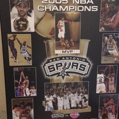 SA Spurs 2005 champion poster