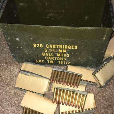 1100 rounds 30 Cal. M1 Carbine 
