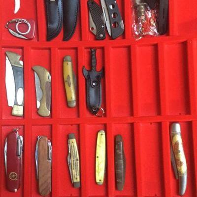 partial knife collection 