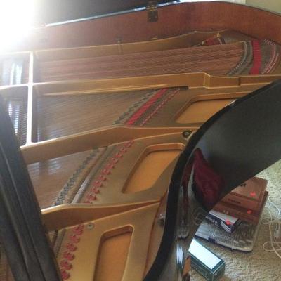  Story and Clark Prelude Baby Grand Piano with QRS Pianomation, CD player & more in polished ebony with matching bench
 