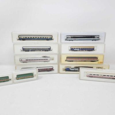 442-Ten Marklin Mini-Club Z-Scale Train Cars
Models 8620, 8759, 8720, 8713, 8778, 87711, 8771, 8719, 87661, 88817