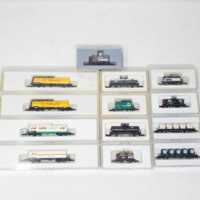443-Thirteenth Marklin Mini-Club Z-Scale Train Cars
Models 82451, 82365, 82366, 8629, 82312, 8614, 8676, 8684, 82171, two 8625, 82021, 8607