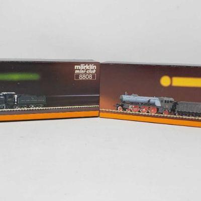 2 Marklin Mini-Club Z Scale Trains
New York Central Train Engine Set- 8808 Express Steam Locomotive & Tender- 88180