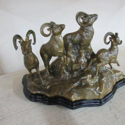 Decorative Rams Sculpture