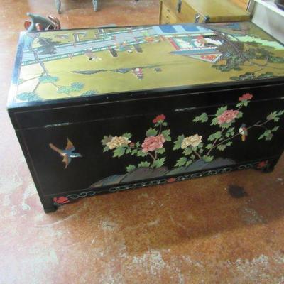 Chinese Ornate Camphor Chest