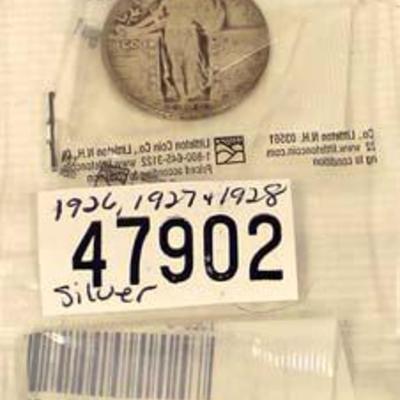1926, 1927, & 1928 U.S. Silver Quarters